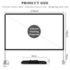 Projector Screen with Stand 100 inch 16:9 HD 4K Outdoor