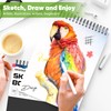 Soucolor 9" x 12" Sketch Book, 1-Pack 100 Sheets Spiral