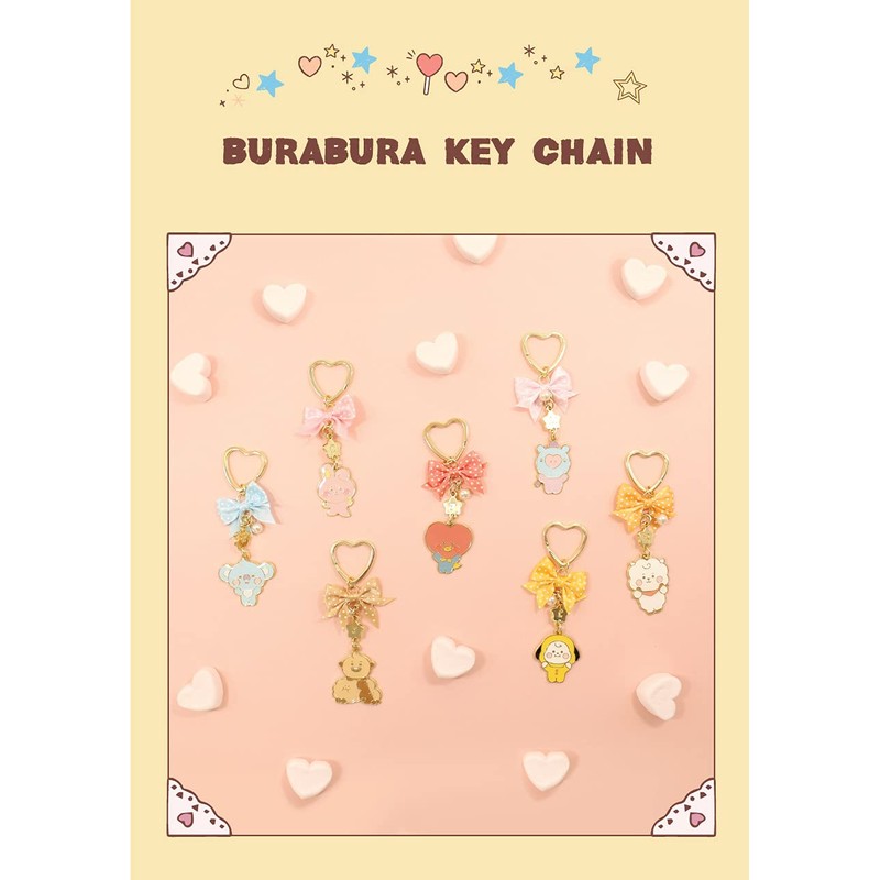 Solomon Shoji BT21 Keychain Ver.2 Metal Burabura Key Chain (KOYA)