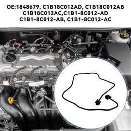 NIYATA Radiator Expansion Tank Overflow Hose Pipe,Durable Black Replacement for Ford Fiesta/B-Max/Transit/Courier/Tourneo 1.0L EcoBoost Models,C1B18C012AD,C1B18C012AB,1848679