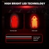 FATECIM Motorcycle LED Tombstone Tail Light Rear Brake Lamp Stop