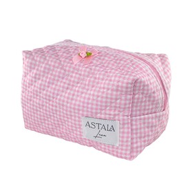 Astala Luna Coquette Aurora Large Carry All Cosmetic Travel Bag Large Pink, White, Blue