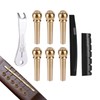 6pcs Acoustic Guitar Bridge Pins, Brass Guitar String Pegs with
