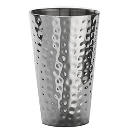 American Metalcraft HMTS16 Tumbler, Stainless Steel, Hammered, Mirror Finish, 16 oz. Capacity, 3-1/2" Diameter, 5-3/4" Height