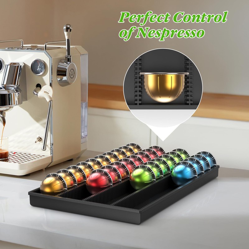 MZLlanyun Coffee Pod Storage Holder ，For Nespresso Vertuo capsules -