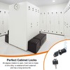 sourcing map 4 Pcs 1" Keyed Alike Cabinet Cam Lock