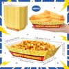 Baderke 100 Pcs Cartoon Lightning Paper Food Trays Boat for