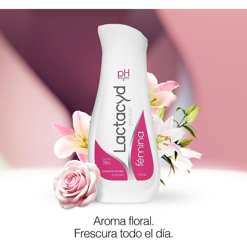 Lactacyd fémina shampoo íntimo de uso diario, 200ml
