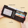 Marlekarida men's RFID shielded leather ultra-thin double fold flip wallet
