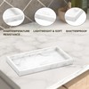 XINSUO Bathroom Tray, Decorative Tray, Dressing Table Tray (White Marble,