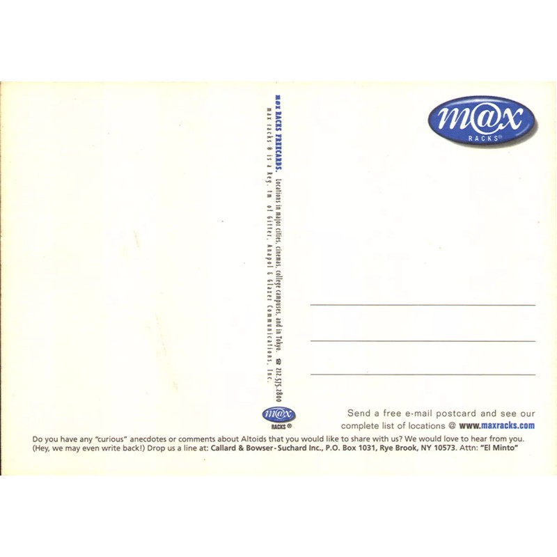 MAX Altoids postcards - El Minto