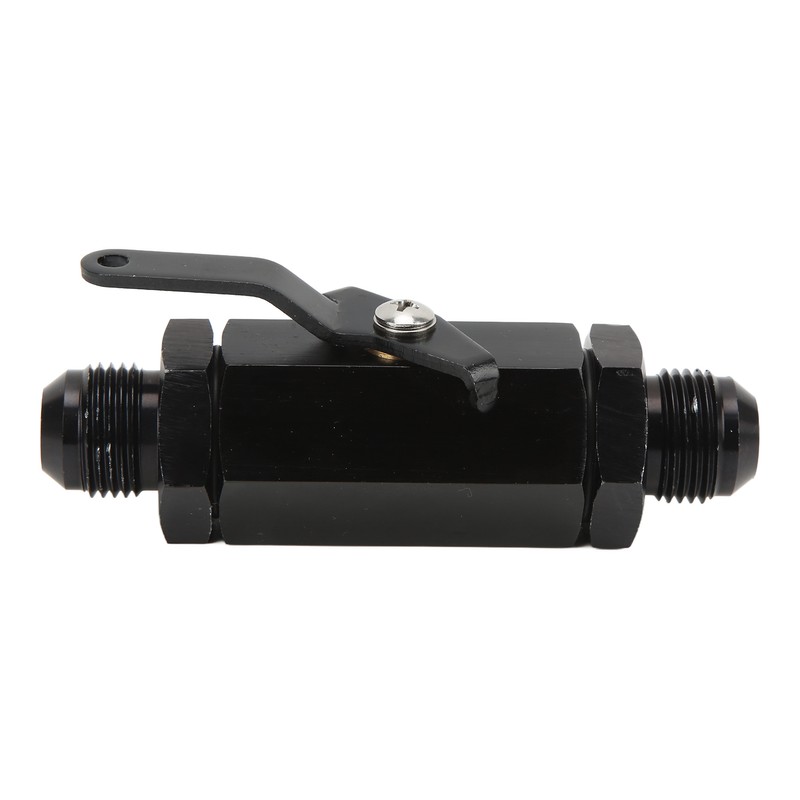 Fuel Shut Off Check Valve 6061 Aluminum Alloy Black Anodized