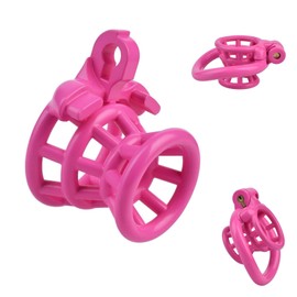 Pink Men's Fish Basket Shaped Protection Cage - 3D Printed Gym Cage - 1 Piece A316 (pink)