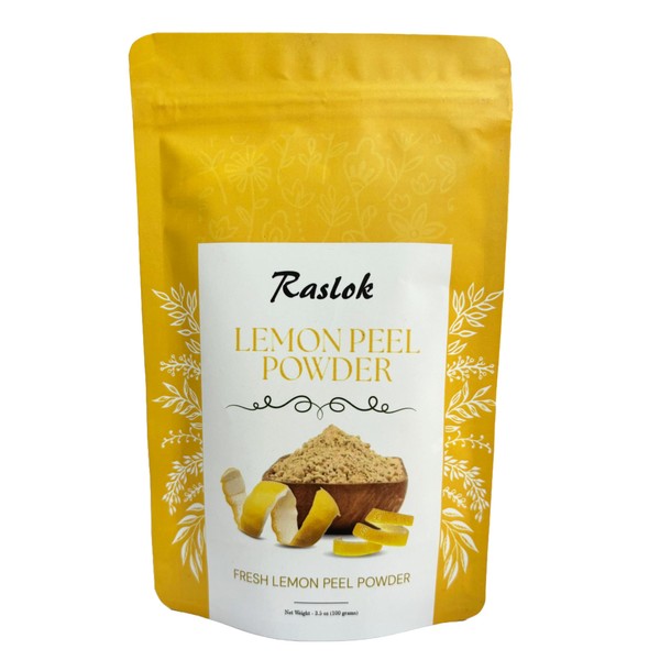 Raslok Raslok Lemon Peel Powder | 100% Lemon Juice Freeze