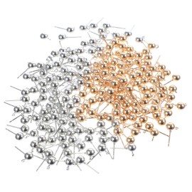 COLLBATH 200Pcs Earring Findings with Loop DIY Earring Components for Jewelry Making Includes and Ball Post Earrings Lightweight and Durable Design