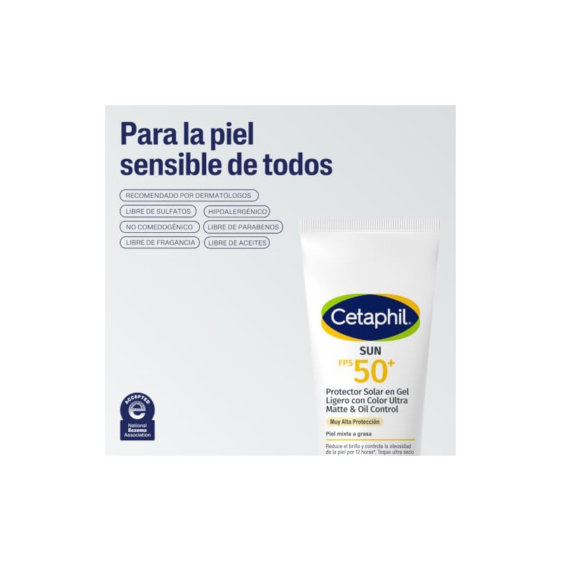 Cetaphil Sun Fps Gel Ligero Color Ultra Matte Piel Mixta