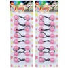 16 Pcs Hair Ties 20mm Ball Bubble Ponytail Holders Glow