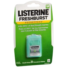 Listerine PocketPaks Breath Strips Freshburst 24 EA