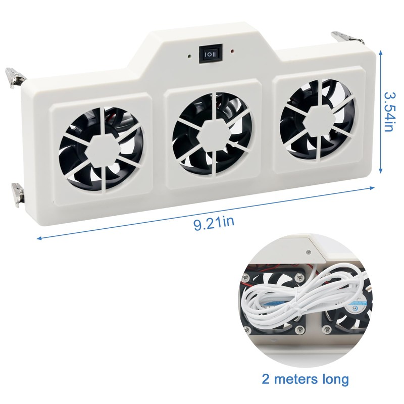 12v rv Refrigerator Fan Three Powered rv Exhaust Fans, RV