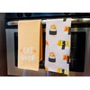 Pearhead Sushi Cats Dish Towels, Set of 2, Cat Lover