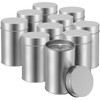 10 Pack Tea Tin Canister with Airtight Double Lids 12