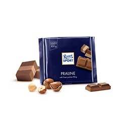 Ritter Sport Milk Chocolate with Nougat (Nugat) Praline 100g/3.52oz (Pack of 2)