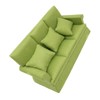 MINAOLULUS 1 Set Dollhouse Sofa 1:12 Scale Miniature Sofa Green