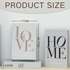 SUQ 3 pieces decorative book box, magnetic opening decorative books,