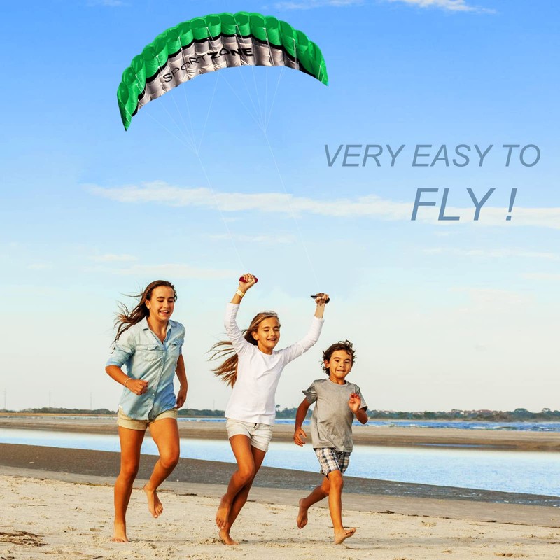Touch the sky 100in Dual Line Stunt Parafoil Kite |