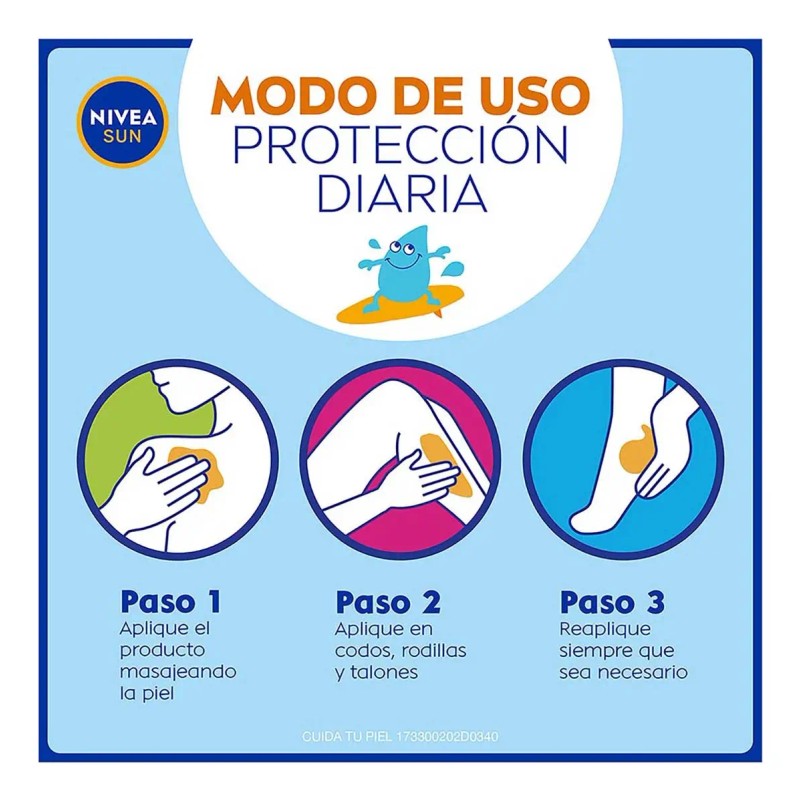 Protector Solar Corporal NIVEA SUN Kids FPS50+ 125ml, Bloqueador Solar