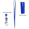 Neck Strap Lanyards - Fushing 100 Pack Blue ID Badge