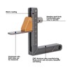 Woodworking Height Gauge, Metric Adjustable Depth Gauge, Aluminum Alloy Height