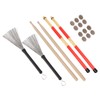 Drumstick Kit Rute Brush Damper Drum Set Musical Instrument Playing