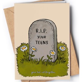 Funny 20th Birthday Card for Daughter, Son - Happy 20th Birthday Card for her, him - Fun Cute 20 Years Old Boy, Girl - 20 Bday Idea for Niece, Nephew - RIP Teens