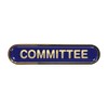 Committee Gel Domed Blue School Bar Badge