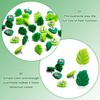 Leaves Push Pins, 50 Pcs Green Leaf Thumb Tacks Decorative