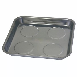 Bridgeland Magnetic Parts Tray 9.5" x 10" Large Square Stainless Steel Parts Storage Tray