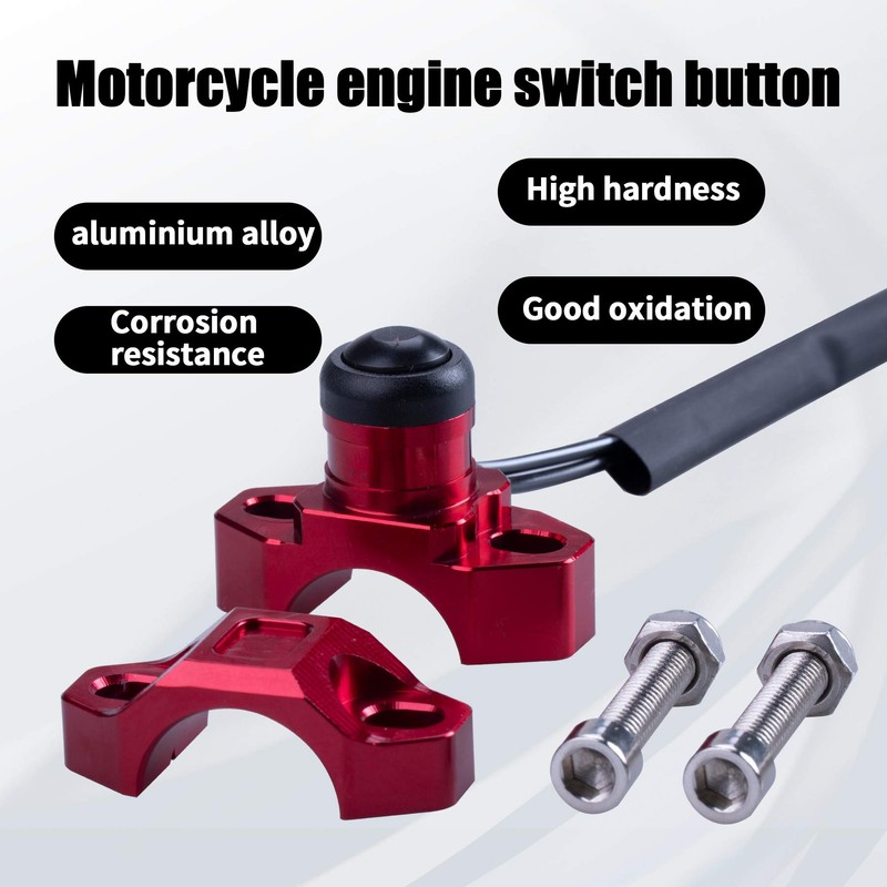 ORAEVY CNC Universal Motorcycle Engine Stop Start Kill Switch Button