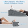 Leg Elevation Pillow for Sleeping, Foam Wedge Pillow Set for