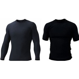 Certified Grappler Rash guard Rash Vest Black Short Sleeve & Full Sleeve Body Armour (XL, Short Sleeves)