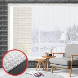 Winter Window Insulation Bubble Wrap Film for Draft Blocking & Heat Retention Insulation Film 2M (2-Pack) 2ea
