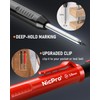 Nicpro 2 Pack Carpenter Pencil with Sharpener, Mechanical Carpenter Pencils