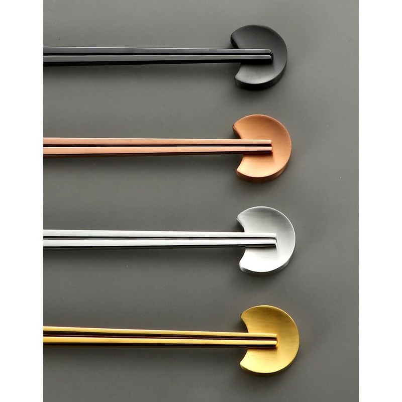 JORICUTY 2-Piece Stainless Steel Chopsticks Rest Cutlery Rest Chopsticks Pillow