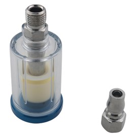 ZCZQC 2PCS Gun Air Filter Female Fitting with 1/4 in NPT Inlet/Outlet Threads Pneumatic Paint Guns Small Air Filter Guns For Compressor Air Hose