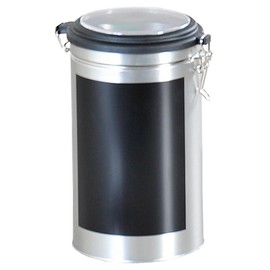 Kesper Storage can with writable Surface, Metal Brown, 11 x 11 x 19 cm