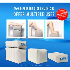 Flypal Air Footrest Foot Rest Ottoman Foot Pillow Relaxing for Airplanes, Cars, Travel, Carry, Kids, 3 Levels