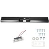 munirater Black Car Rear Bumper Steel Roll Pan with License