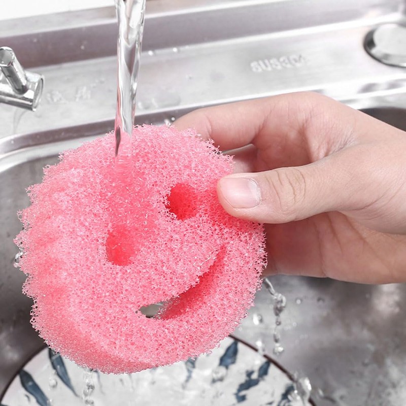 JZS Non-Scratch Scrub Sponges, Sponges for Cleaning Kitchen, Bathroom,Non-Scratch Sponges