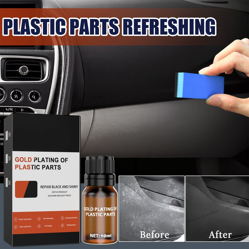 10ml Car Plastic Parts Care Agent Long Duration Plastic Parts