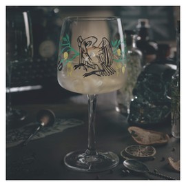 RITZENHOFF 3458003 Gin Glass, 700 ml, Series Fabelkraft Motif No. 3, Cocktail Glass, Stork Illustration, Made in Germany
